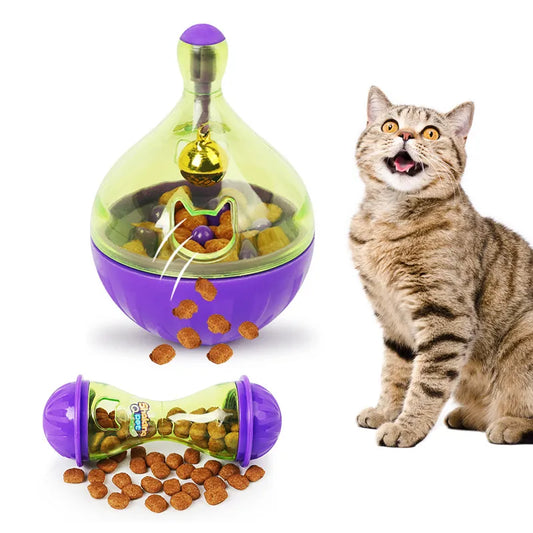 Cat Bowl Tumbler  Shaking Leakage Food Ball Container