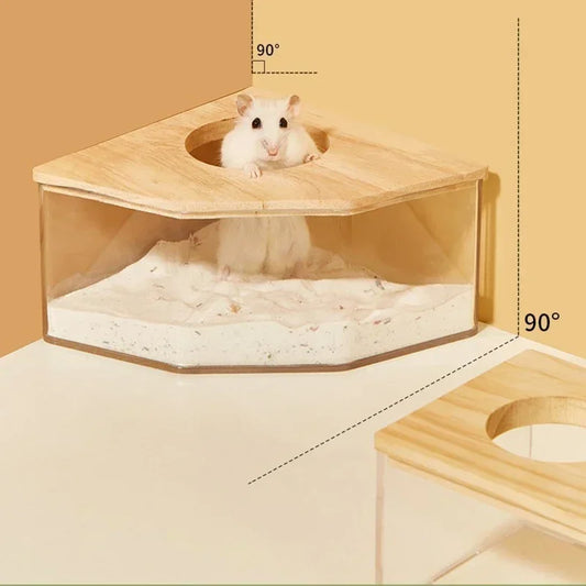 Hamster Bathroom House Sandbox Full Transparent