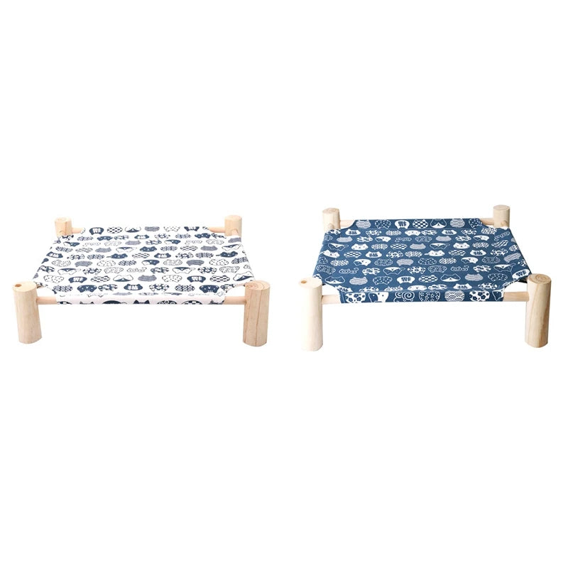 Pet Cot Bed For Cat Dog Portable Elevated Summer Breathable