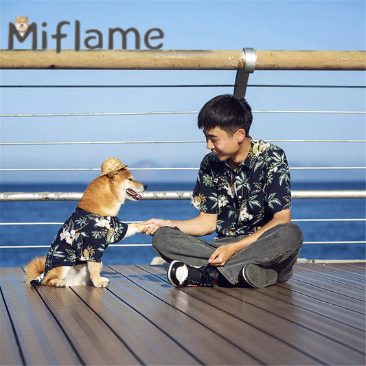 Hawaii Beach Casual Shirt For Dog And Owner Matching Outfits