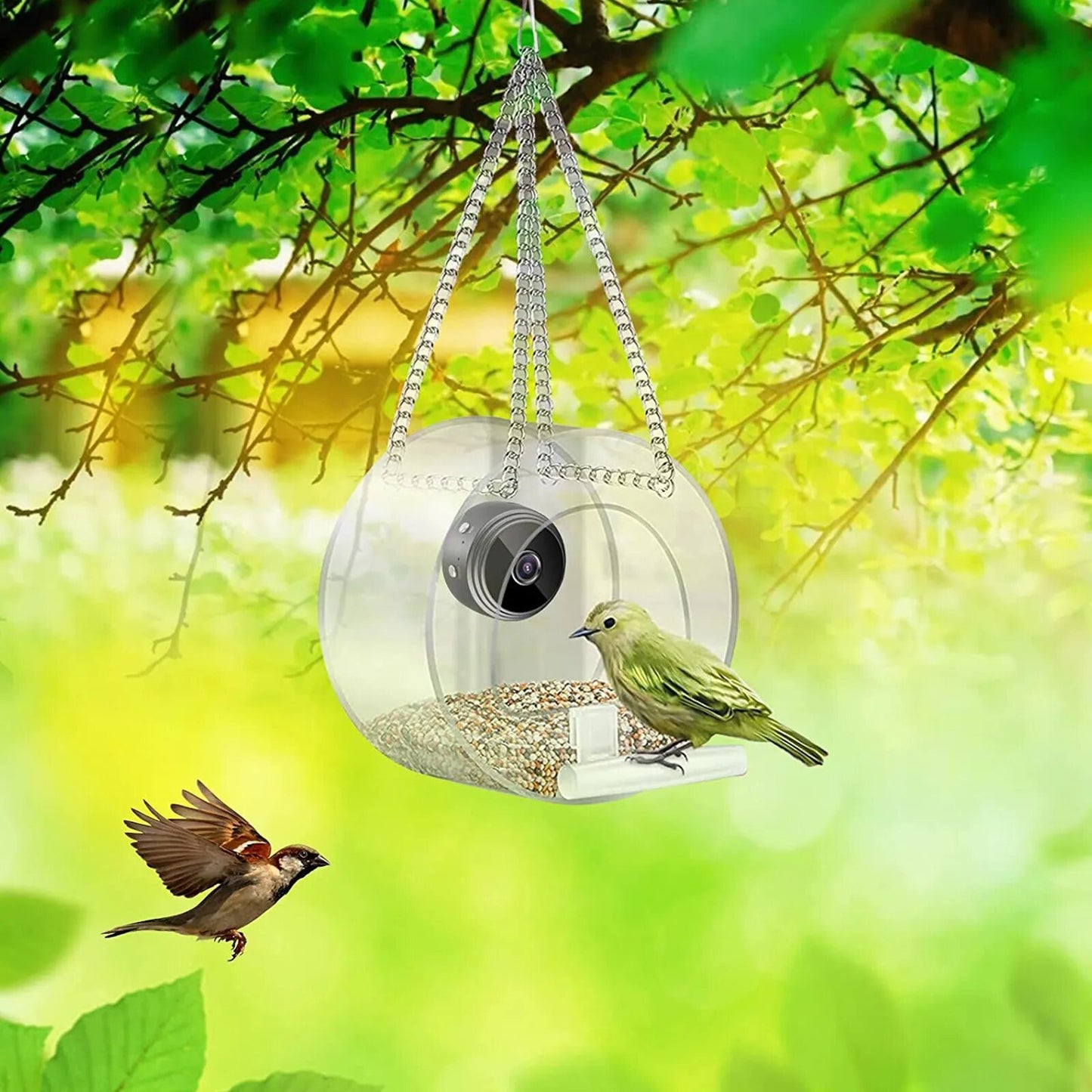 Bird Feeder Acrylic Window Bird Feeder - specialneedspetshop