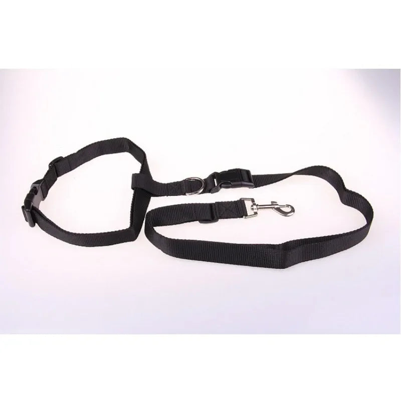 1PC Adjustable Hands Cat Dog Free Running Walking Jogging Pet  Leash Waist Belt Chest Strap