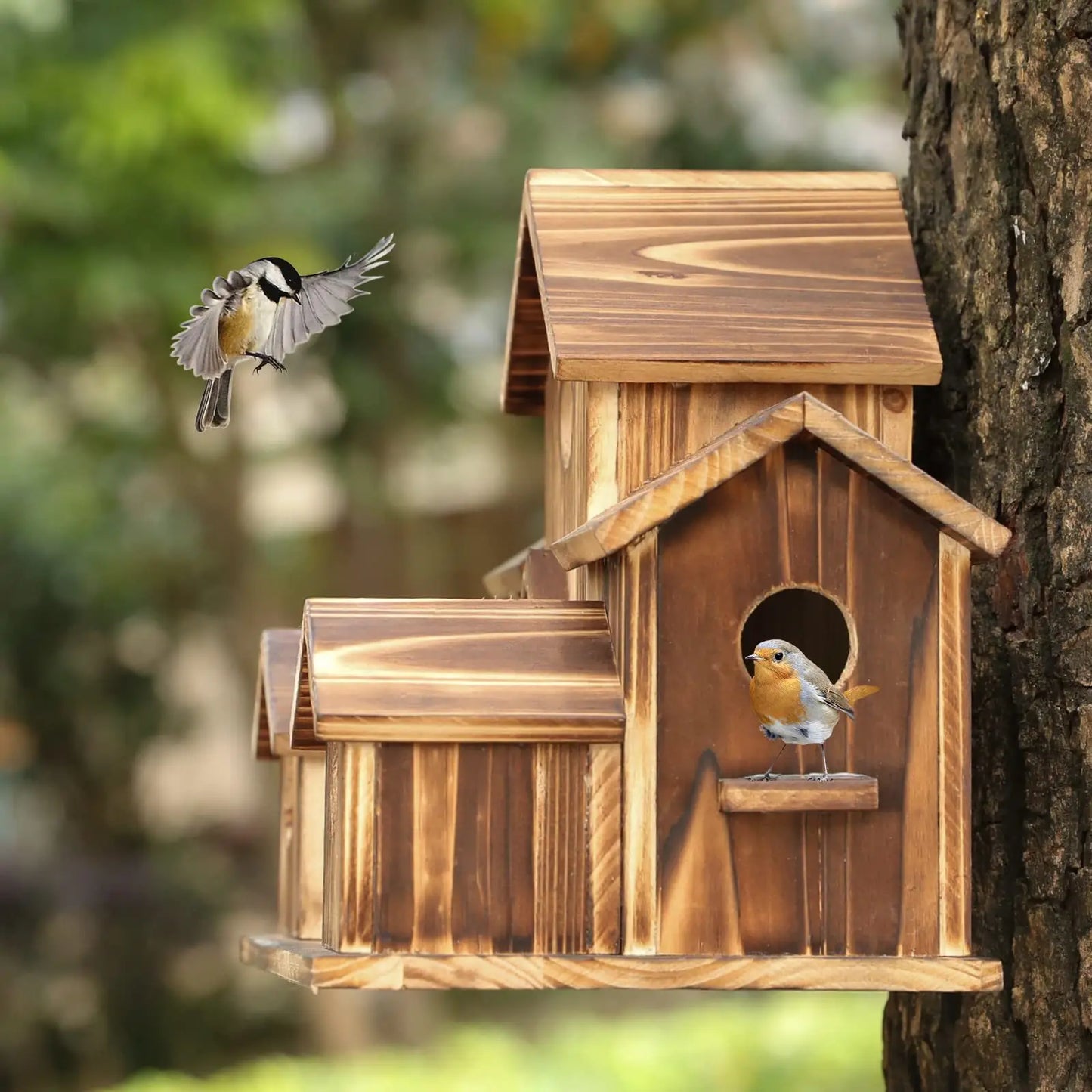 Wooden  Bird House  Villa-style Bird Feeder