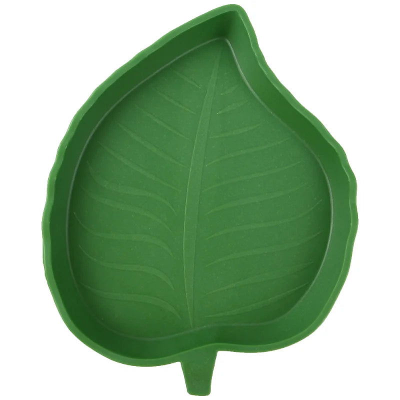 Reptile Leaf Shape Dish Reptile Food Water