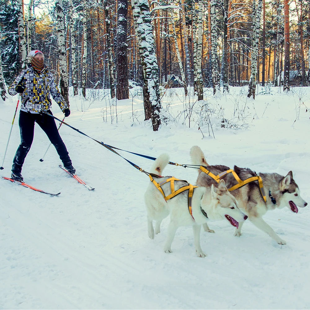 Dog Sled Harness Pulling Mushing X Back Harness For Large Dogs