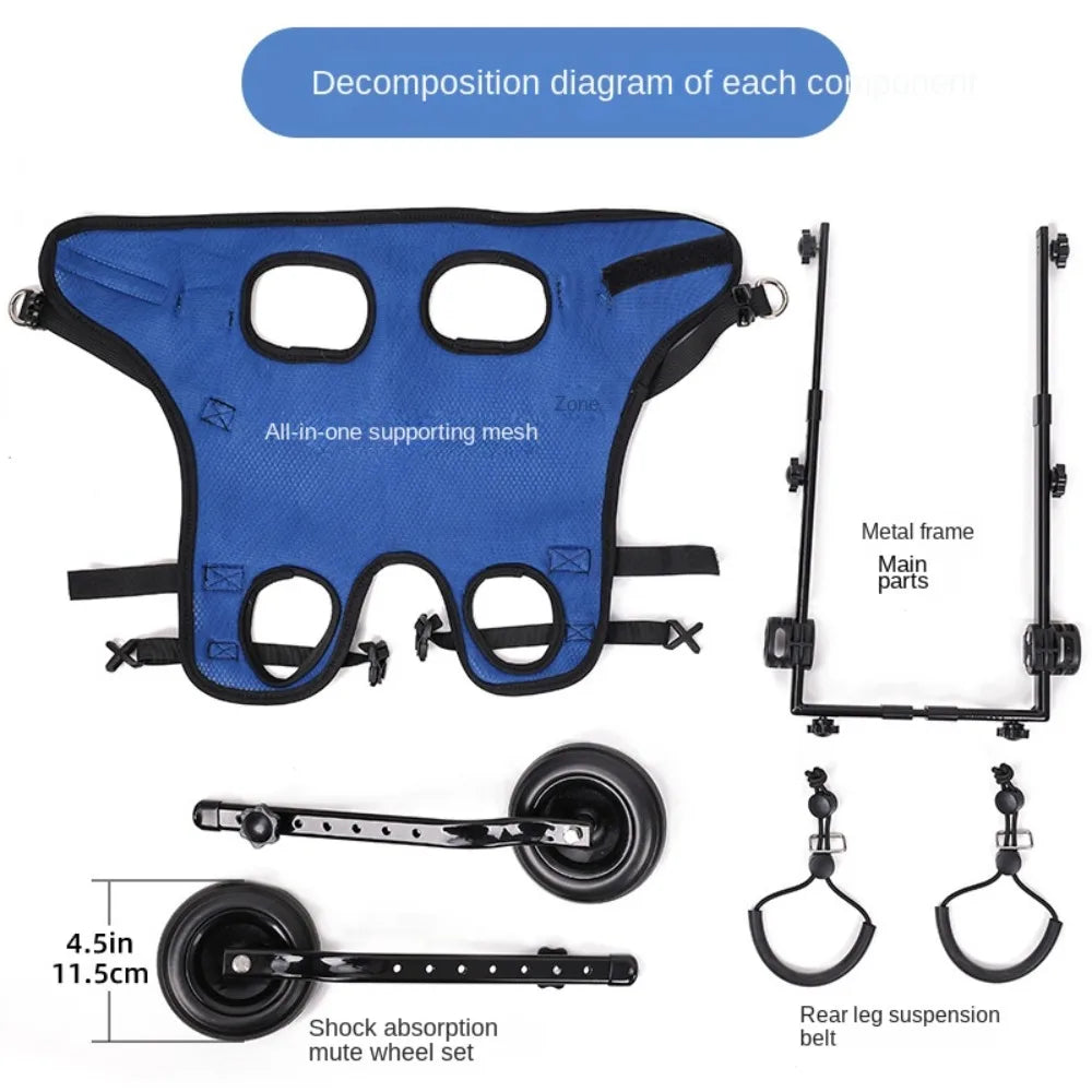 Adjustable Dog Wheelchair Hind Limb Hind Leg Disabled  Cat Dog Mobility Aid