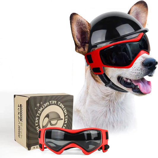 Dog Sunglasses Helmet Goggles,Dust Wind UV Protection