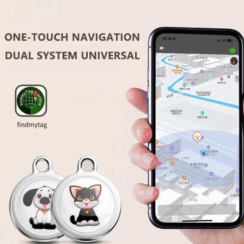 Pet GPS Tracker Bluetooth Anti-Lost  Waterproof Locator Real-time Tracking