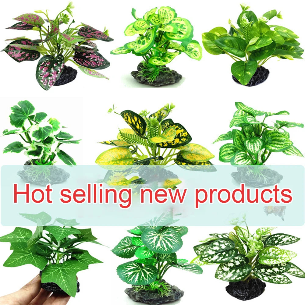 Simulated Reptile Plants for Terrarium  Water Plants