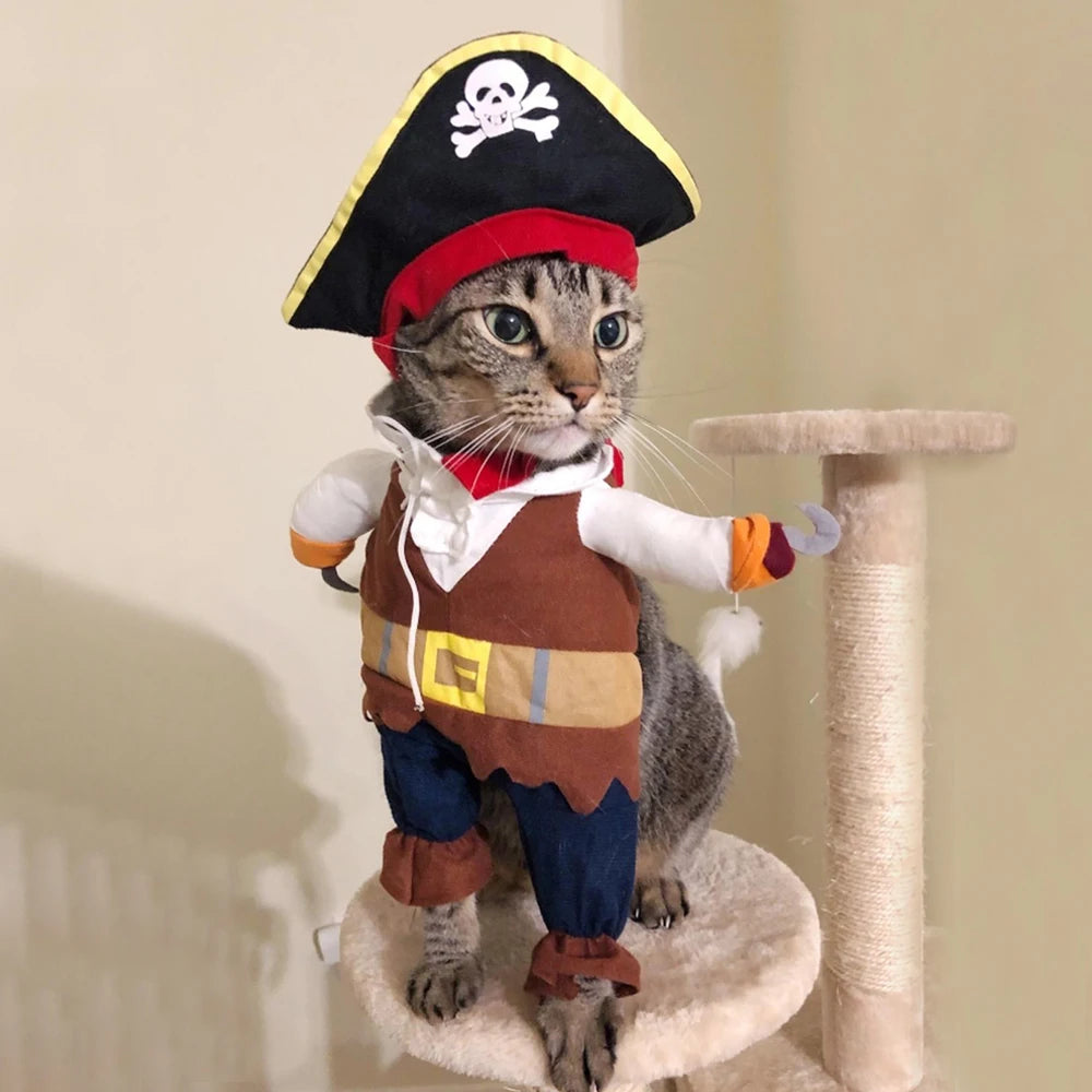 Pirate Cat Dog Costume For Small Medium Dogs Cats