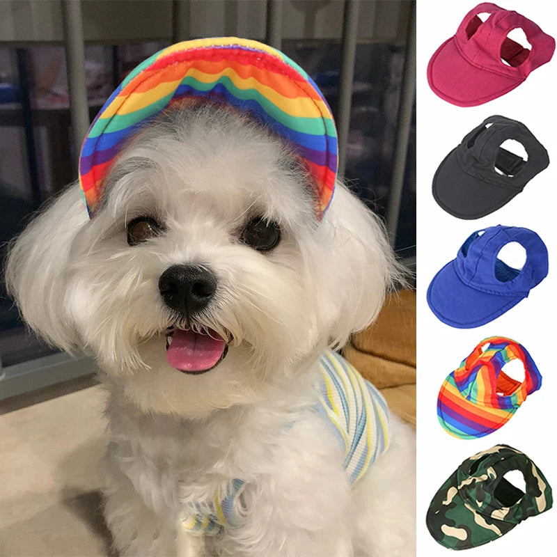 Baseball Caps Dog Sun Hats Wear-resistant Peaked Cap Summer Outdoor Sun-proof Universal Solid Oxford Caps