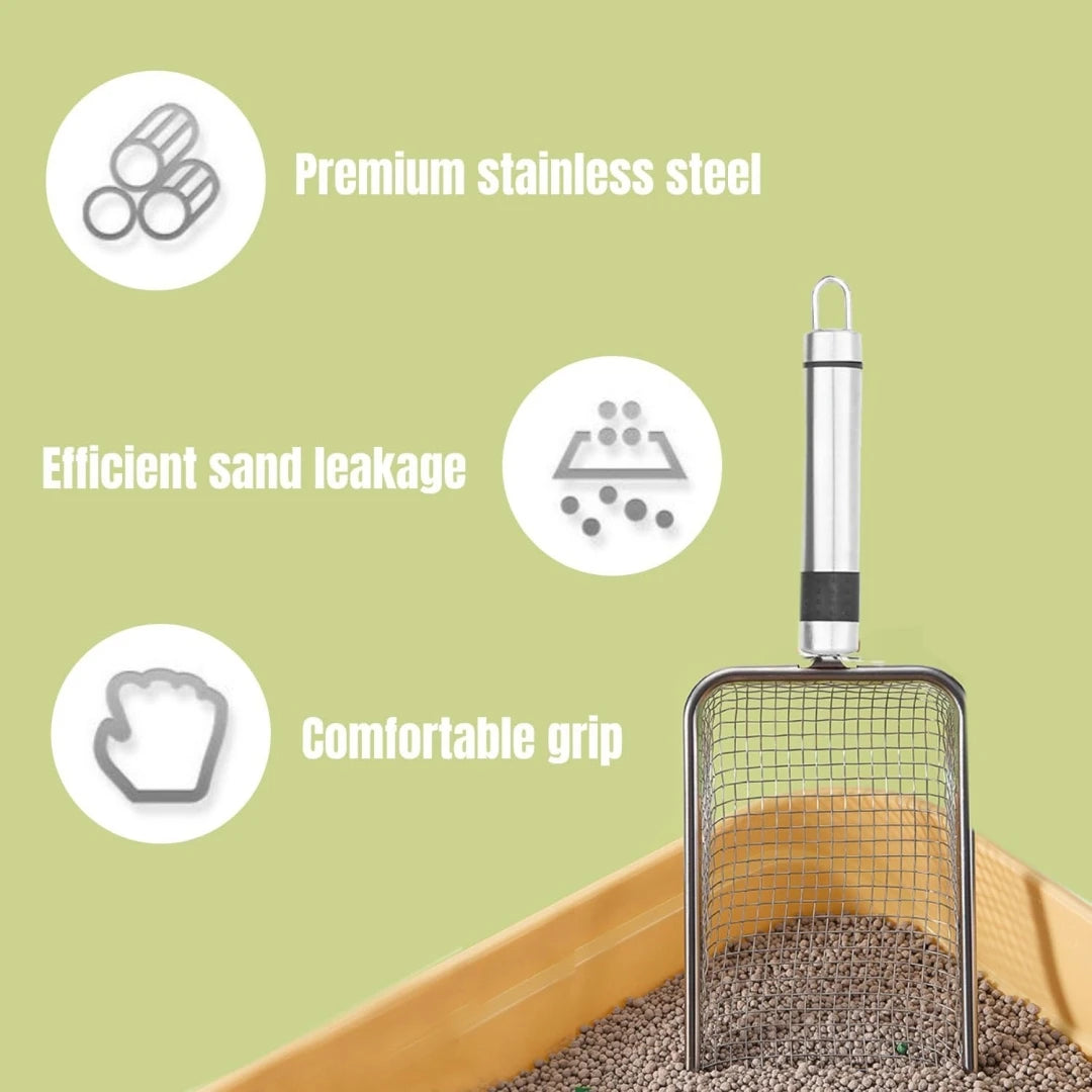 Stainless Steel Cat Litter Shovel Durable