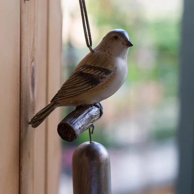 Bird Wind Bell Resin Hanger Decoration