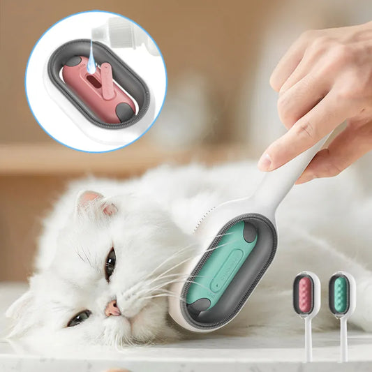 4 In 1 Pet Grooming Brush Cleaning Massage Remover Comb For Cat Dog General Supplies with Water