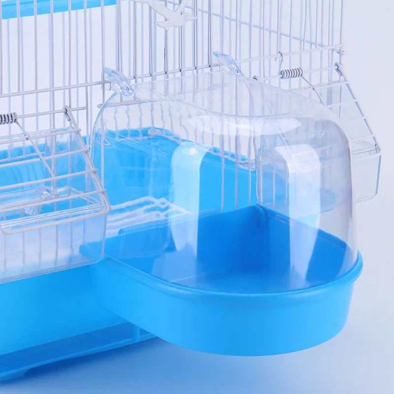 Bird Bathtub Shower Box  Plastic Case Water Bath Tub   Hanging   Cage Accessories