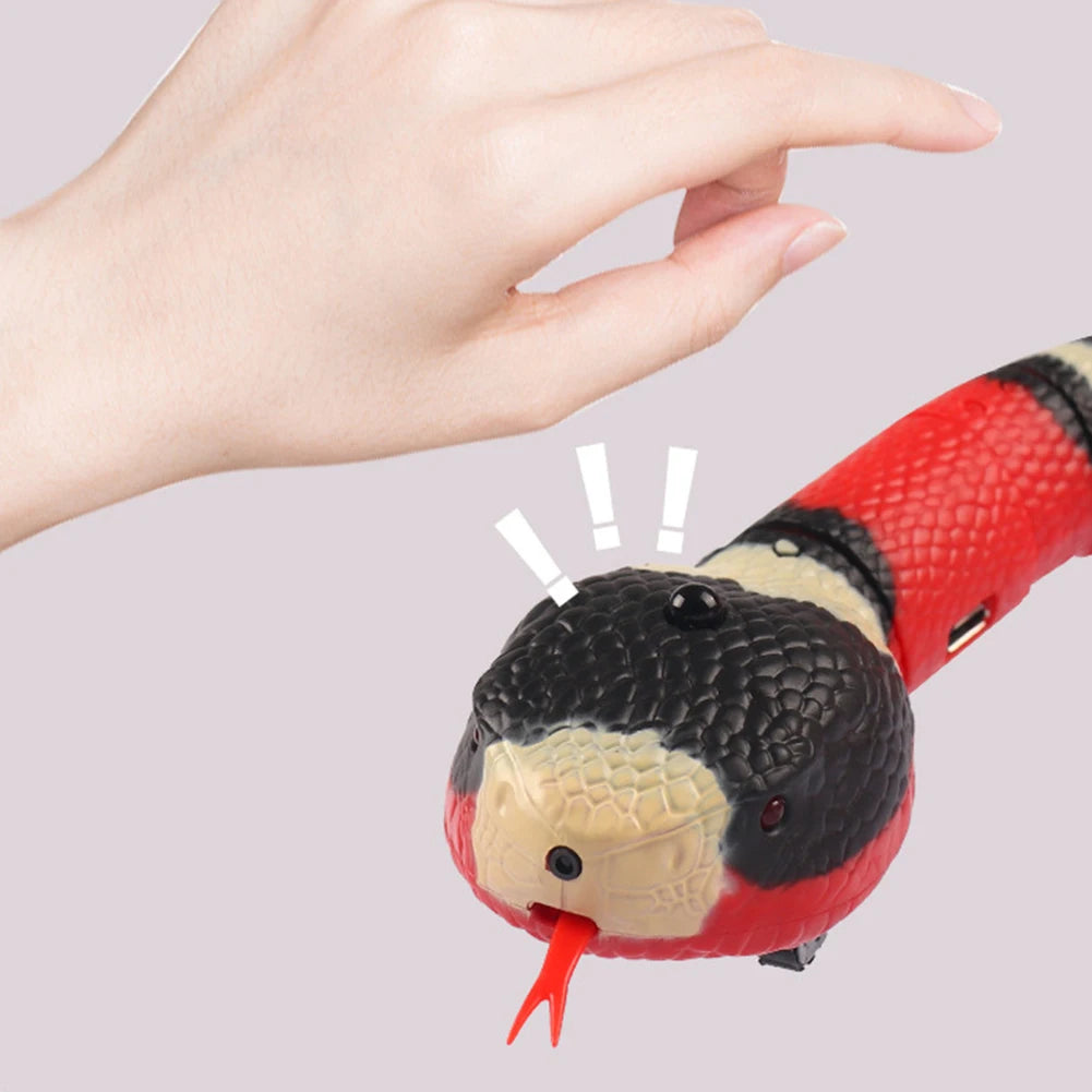 Smart Sensing Interactive Cat Toy Snake Teaser