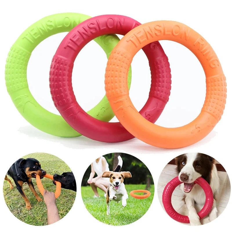 Dog Ring Toys Indestructible Chewing Flying Floating  for Small Medium Large Dogs