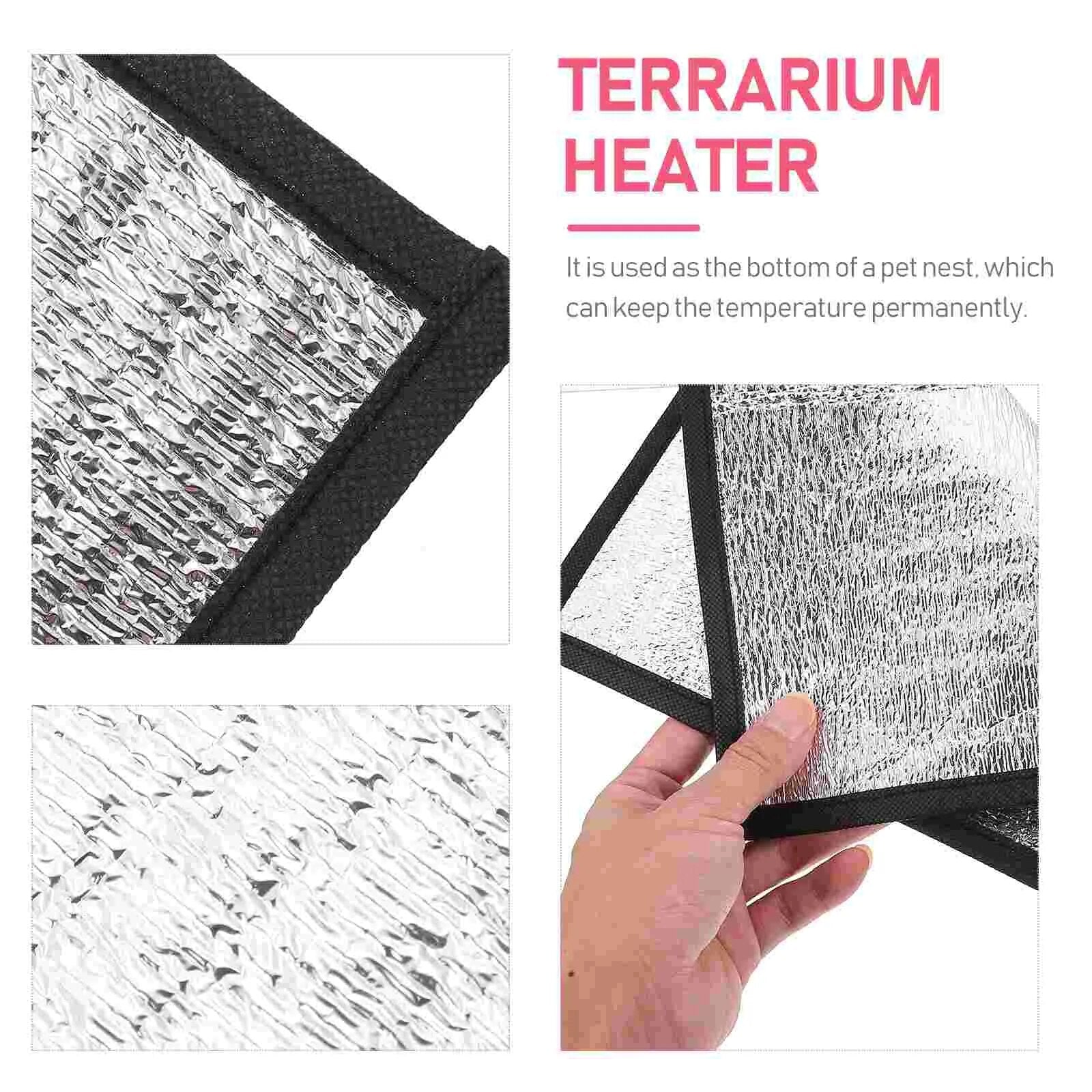 Heating Pad Winter Self-warming Mat Pet Sleep Terrarium Insulation Reptile Tank Warmer Parrot Accessory Under Heater Small - specialneedspetshop