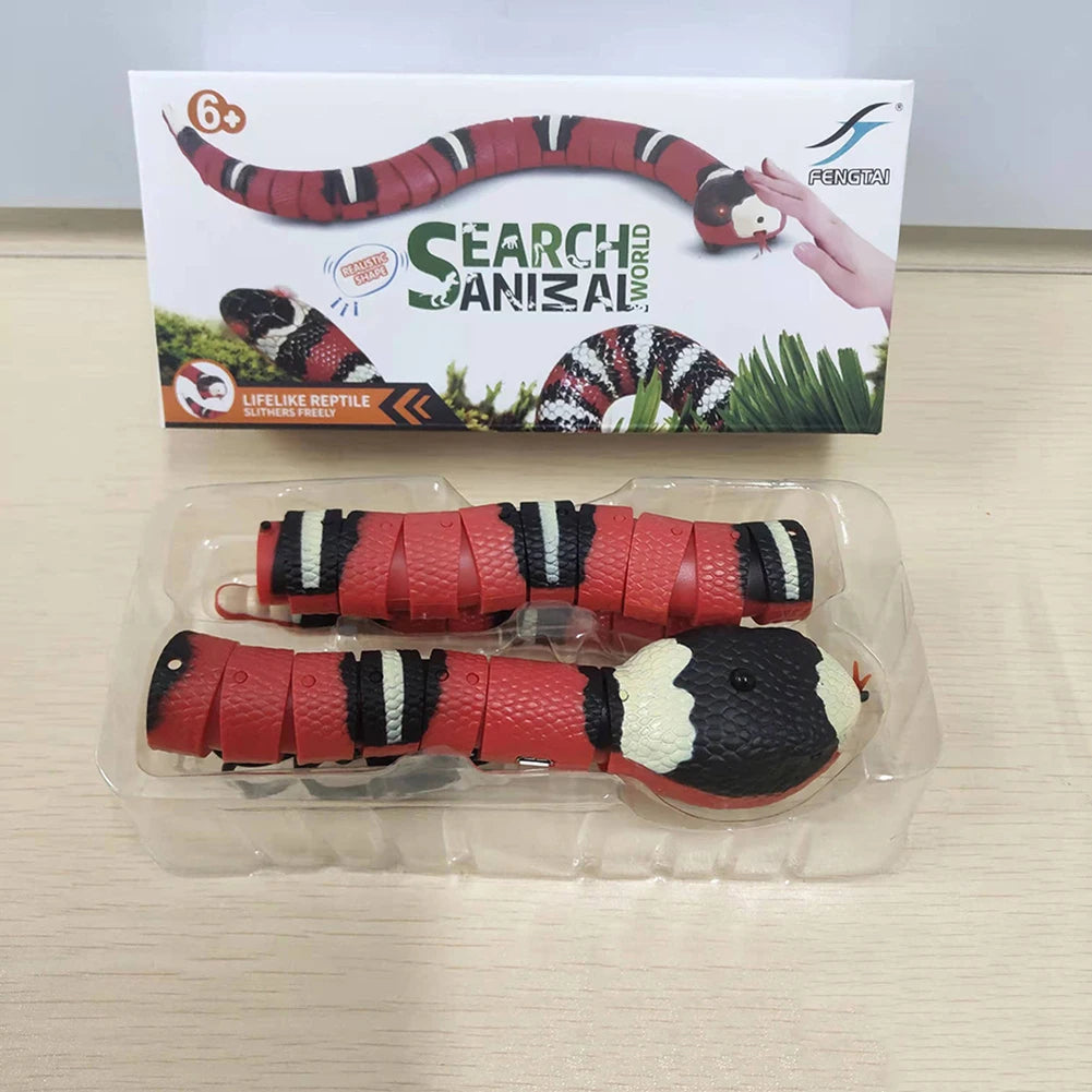 Smart Sensing Interactive Cat Toy Snake Teaser