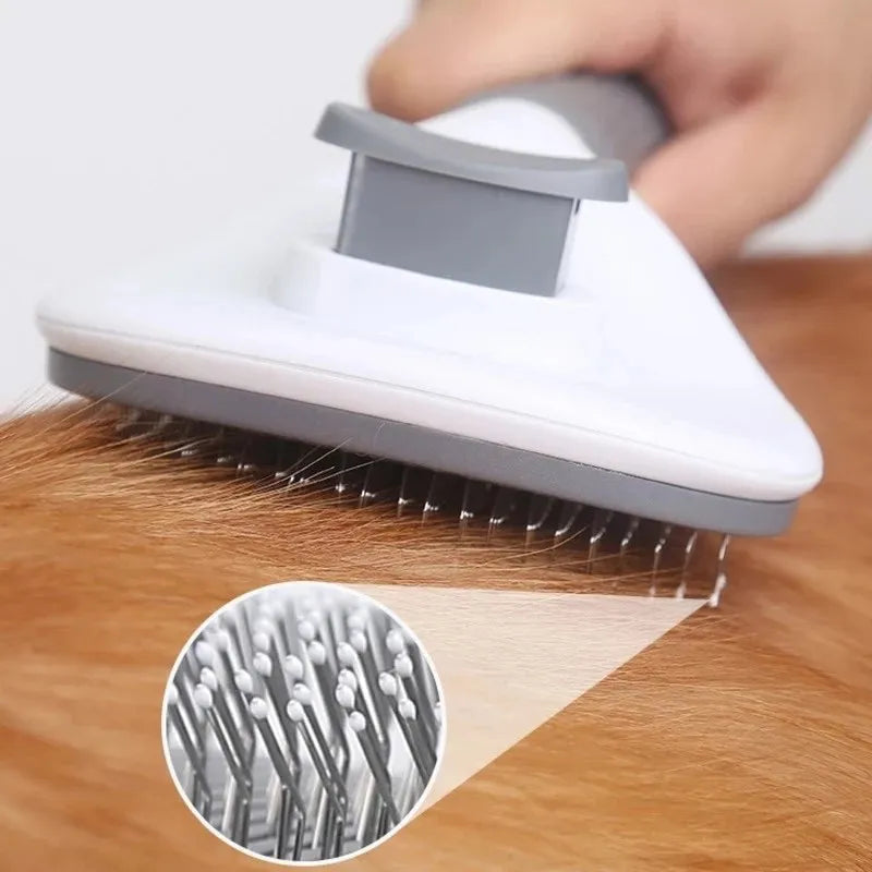 Brush Self Cleaning Hair Remover Brush For Dogs Cats Grooming Tool Pet Dematting Comb