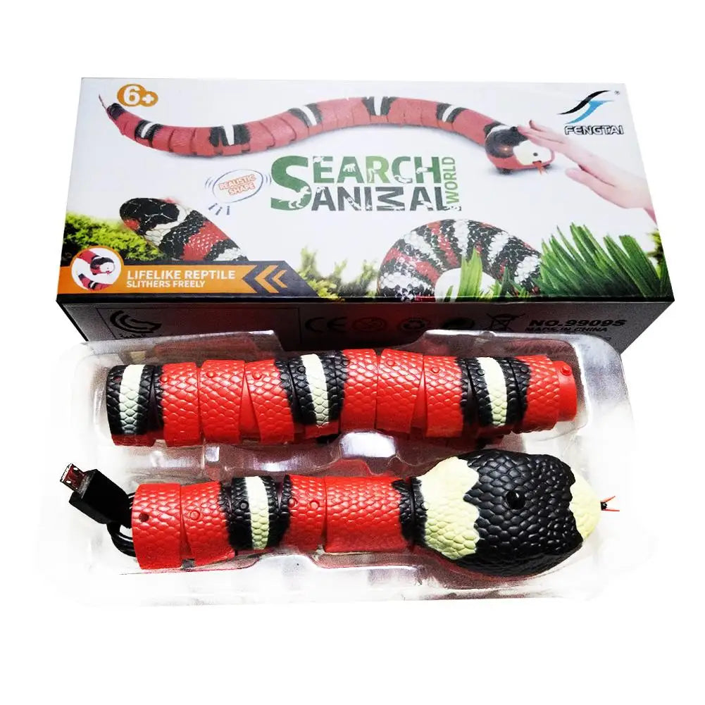 Smart Sensing Interactive Cat Toys Automatic   Snake Cat   USB Rechargeable