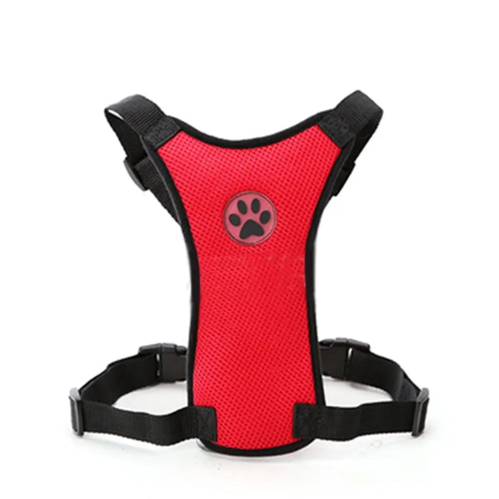 Mesh Dog Harness Adjustable Straps  Seat Safety Belt Chest Straps - specialneedspetshop