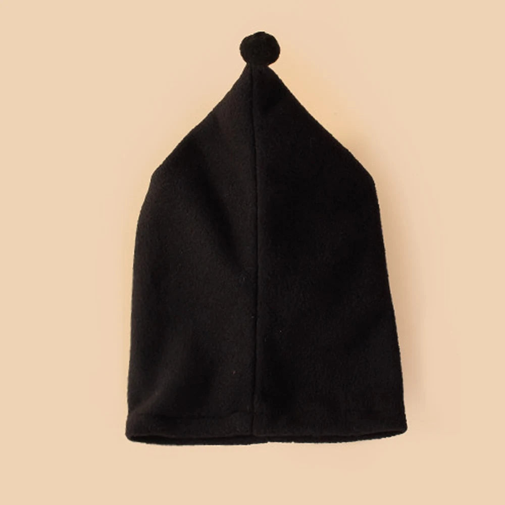 Dog Hat Winter Warm Cap Solid Color Drawstring Adjustment