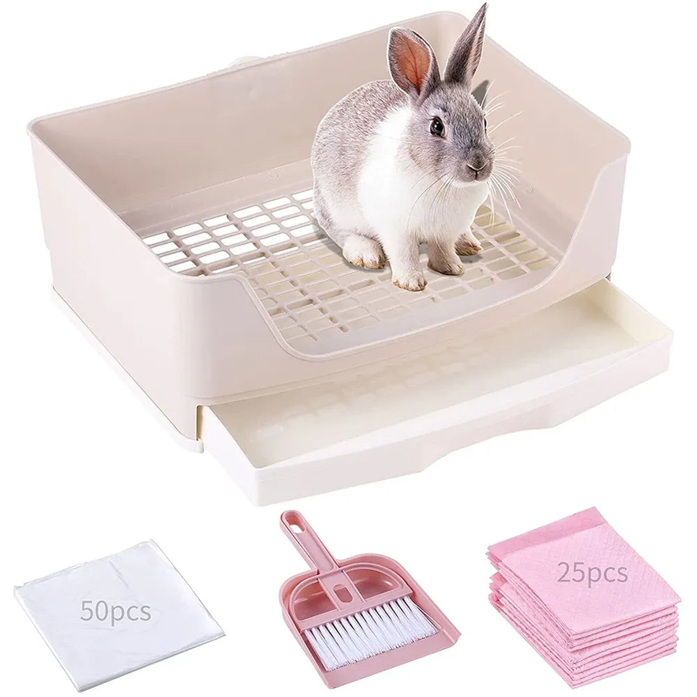 Rabbit Litter Box Drawer 50 Training Pad - specialneedspetshop