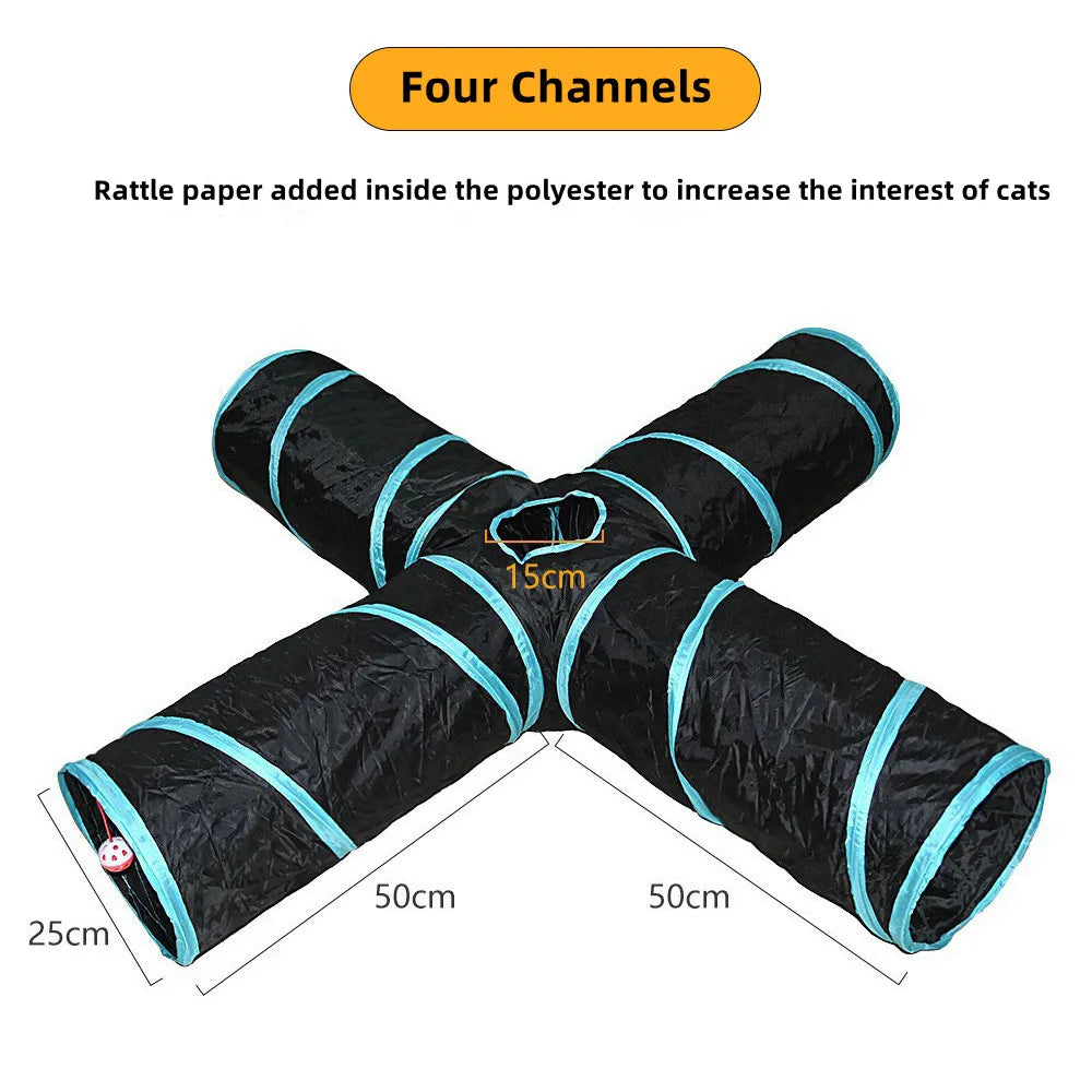 Cat Tunnel  Foldable Toy Breathable - specialneedspetshop