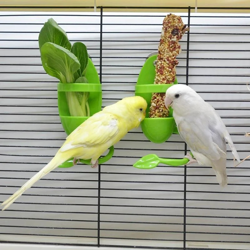 1pcs Bird Cuttlebone Holder Bird Cage Feeding Holder