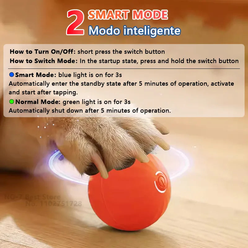 Dog  Electronic Interactive Moving Ball Automatic - specialneedspetshop