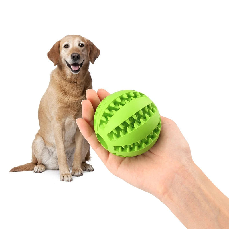 Dog  Interactive Rubber Chew Ball  Tooth Cleaning Balls