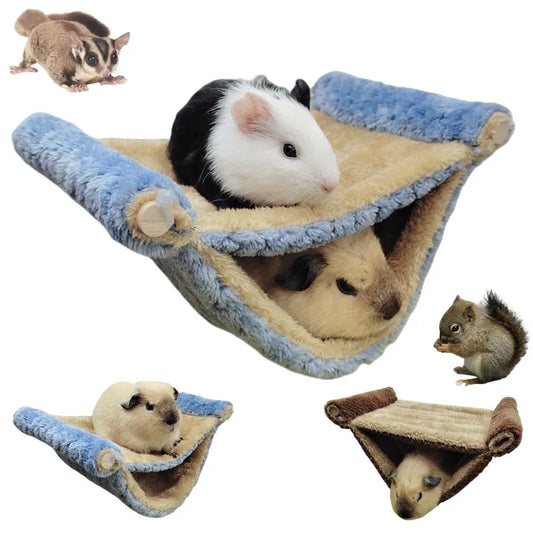 Soft  Plush Hamster Hanging Hammock Cotton  Rest Sleeping Bed Hut