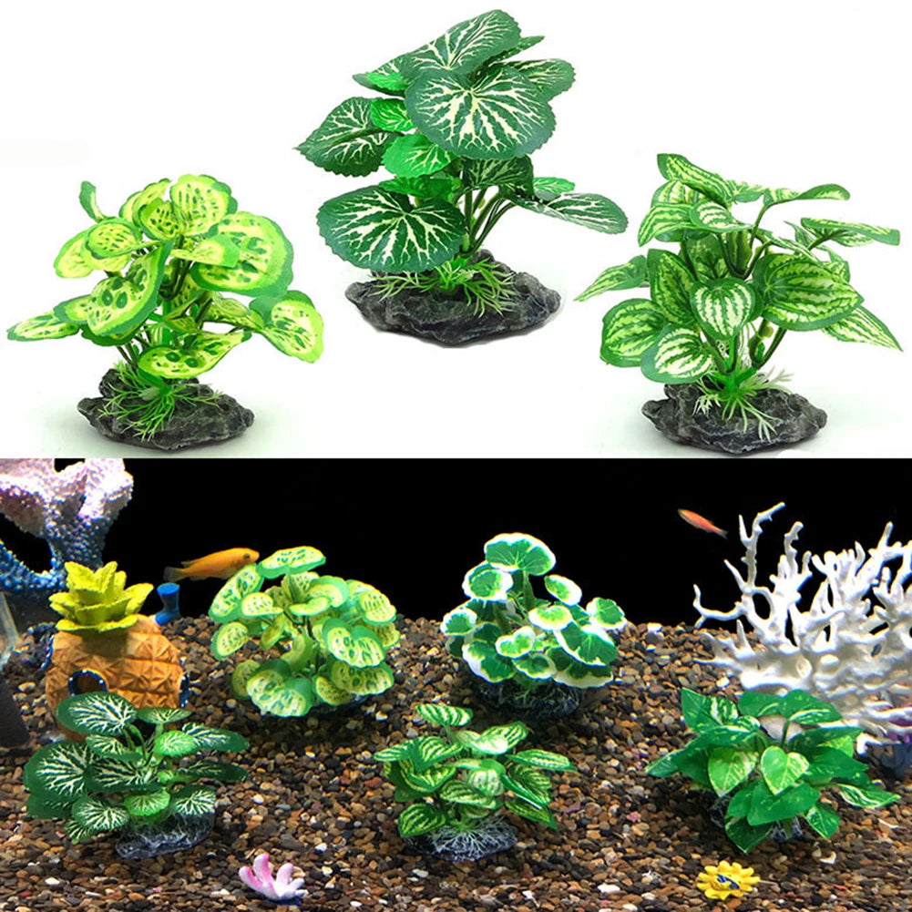 Simulated Reptile Plants for Terrarium  Water Plants