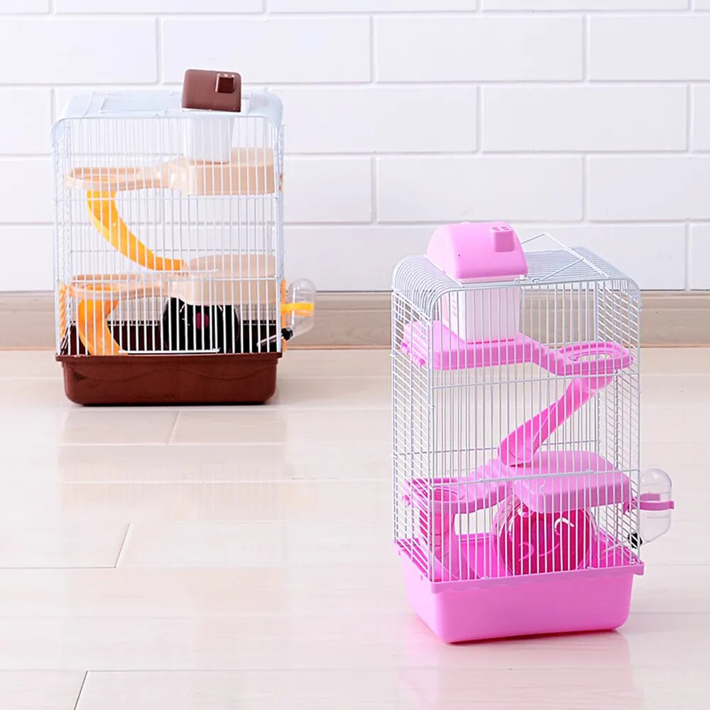 Three Layer Portable  House Small Pet Wire Rodent Cage - specialneedspetshop