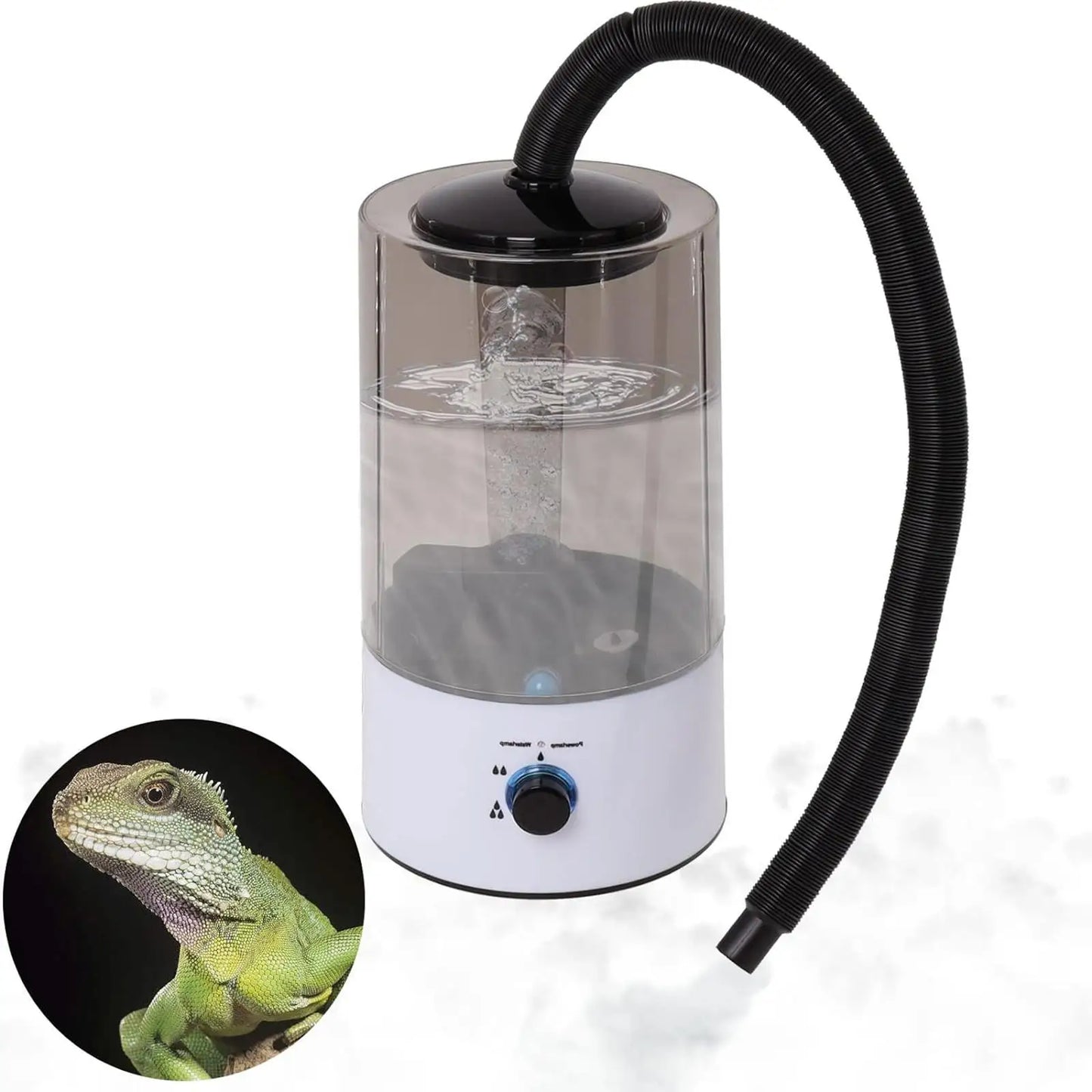 4L Reptile Humidifier Terrarium Fogger Automatic Shutdown Prevents Dry Running Durable for Turtle with Extension Hose