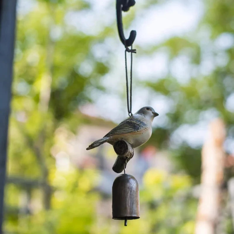 Bird Wind Bell Resin Hanger Decoration