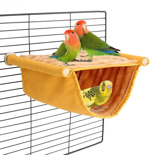 Bird Hanging Hammock Warm Nest Bed Removable Washable