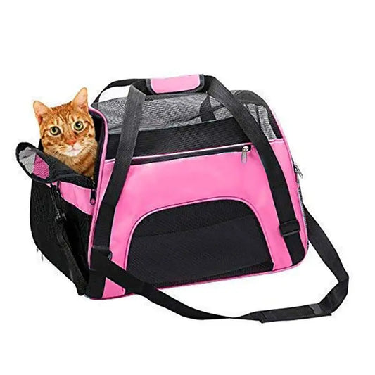 Soft-Sided Carriers Portable  Mesh Breathable Dog Cat Carrier