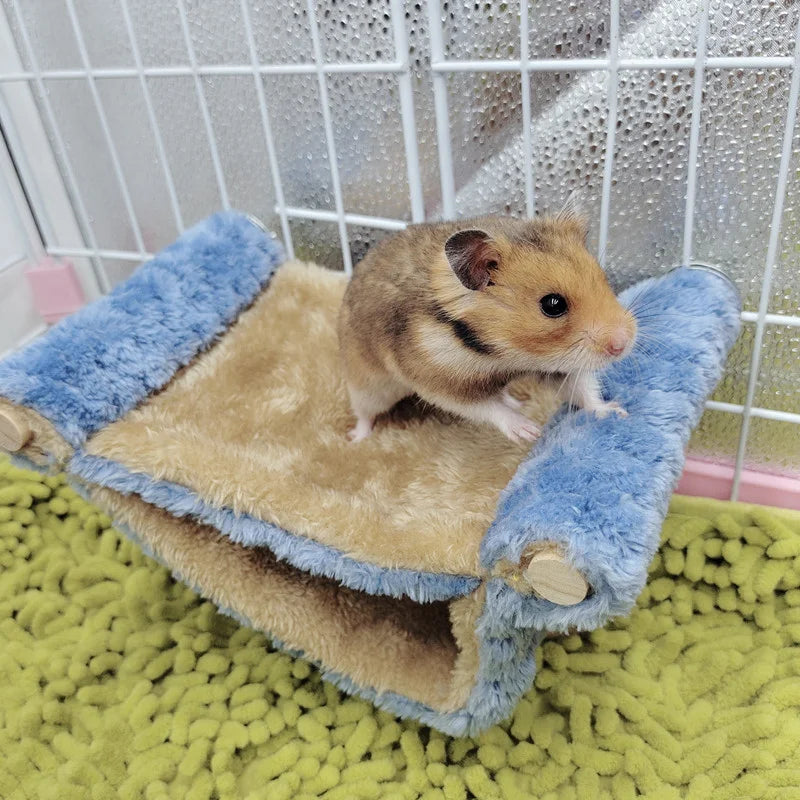 Soft  Plush Hamster Hanging Hammock Cotton  Rest Sleeping Bed Hut