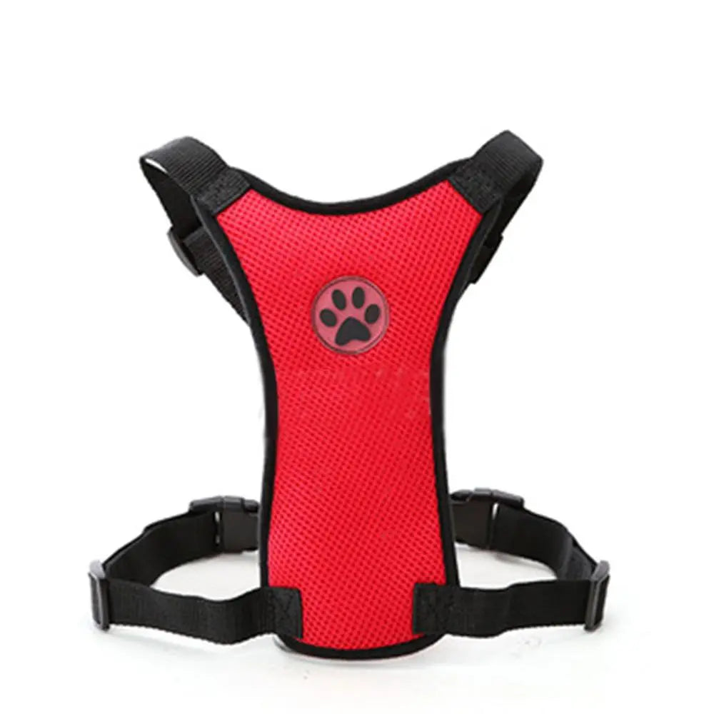 Mesh Dog Harness Adjustable Straps  Seat Safety Belt Chest Straps - specialneedspetshop