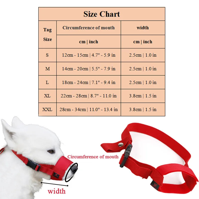 Mouth Mask   Adjusting Straps  Small Dogs Muzzle - specialneedspetshop