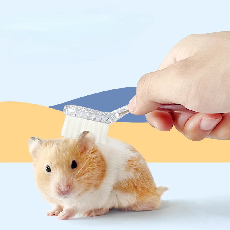 Small Hamster Brush Massage Soft Hair Brush  Bathing Mini Brush