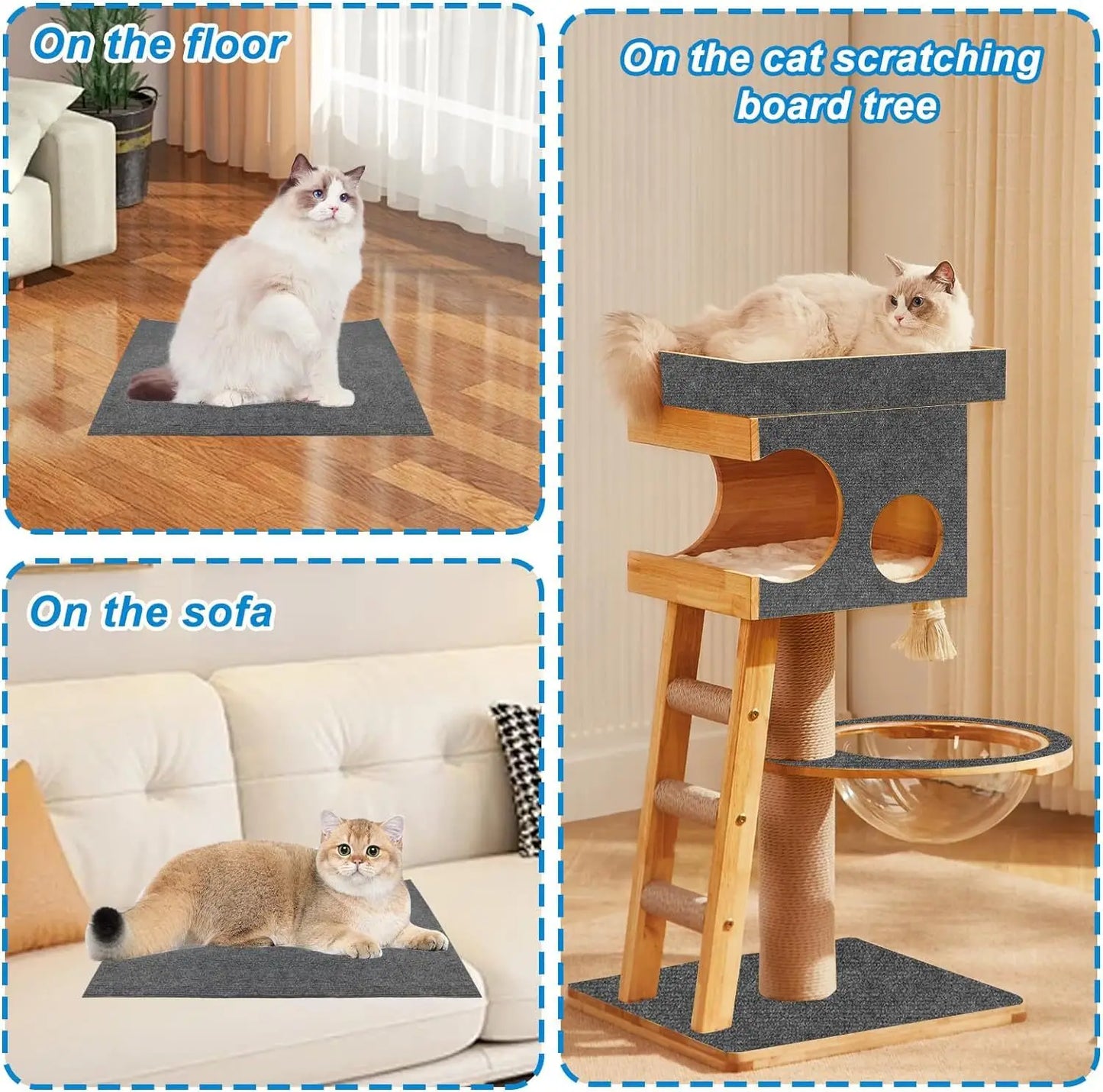 Self-Adhesive Carpet Cats Scratch Board  Cats Scratch Board Sofa Protection