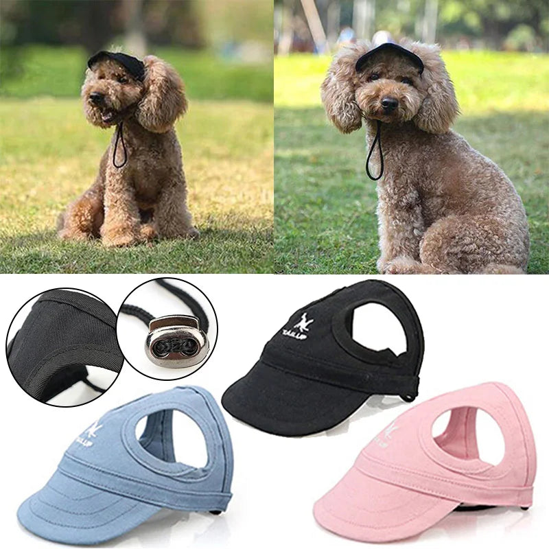 Baseball Caps Dog Sun Hats Wear-resistant Peaked Cap Summer Outdoor Sun-proof Universal Solid Oxford Caps