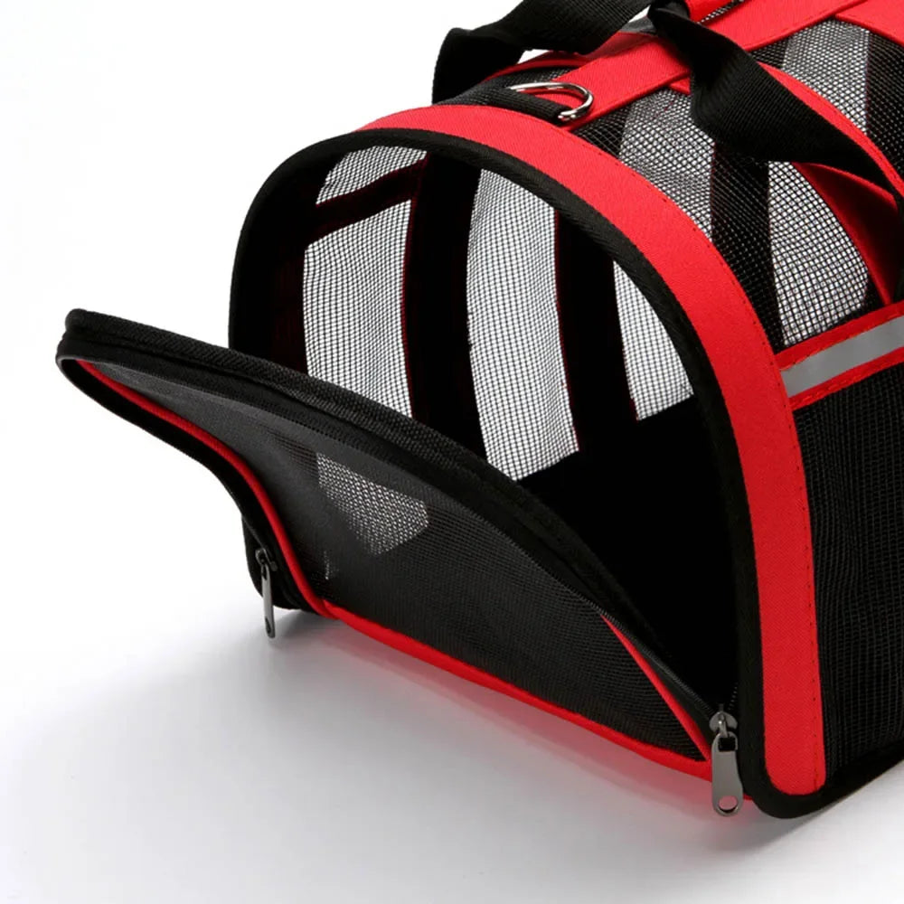 Dog Soft-sided Travel Carrier   Mesh Window Travelling Carrying Bag for Small Medium Dog S M L