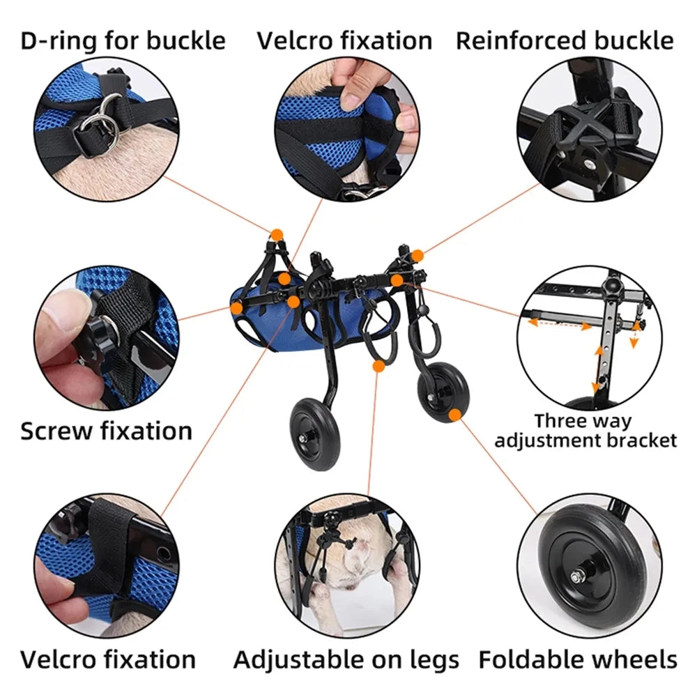 Wheelchair for disabled Dog Cart Hind Legs