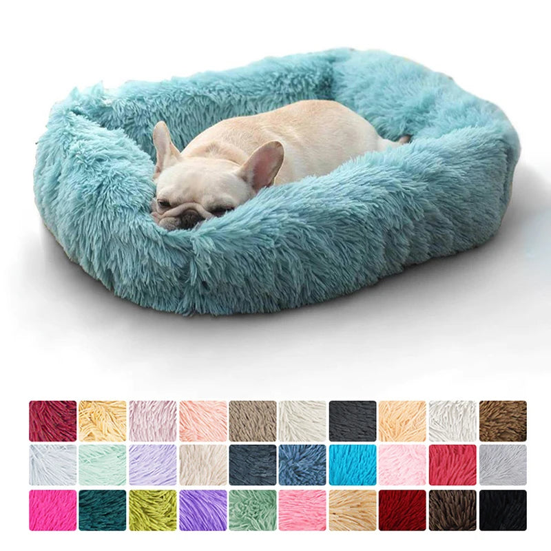 Rectangle Plush Dog Bed Winter Warm, Small Medium Big Cat Dog Bed