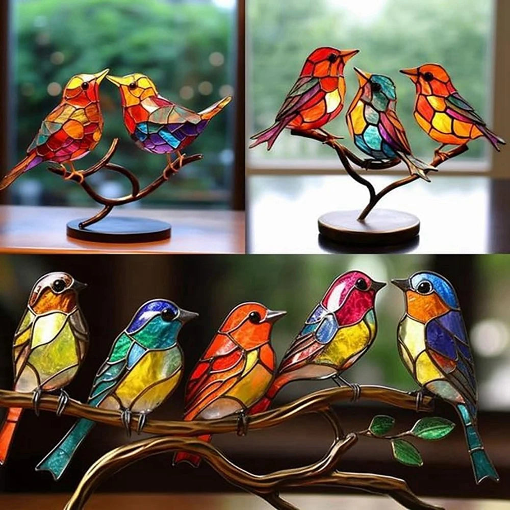 Birds Desk Decoration Metal