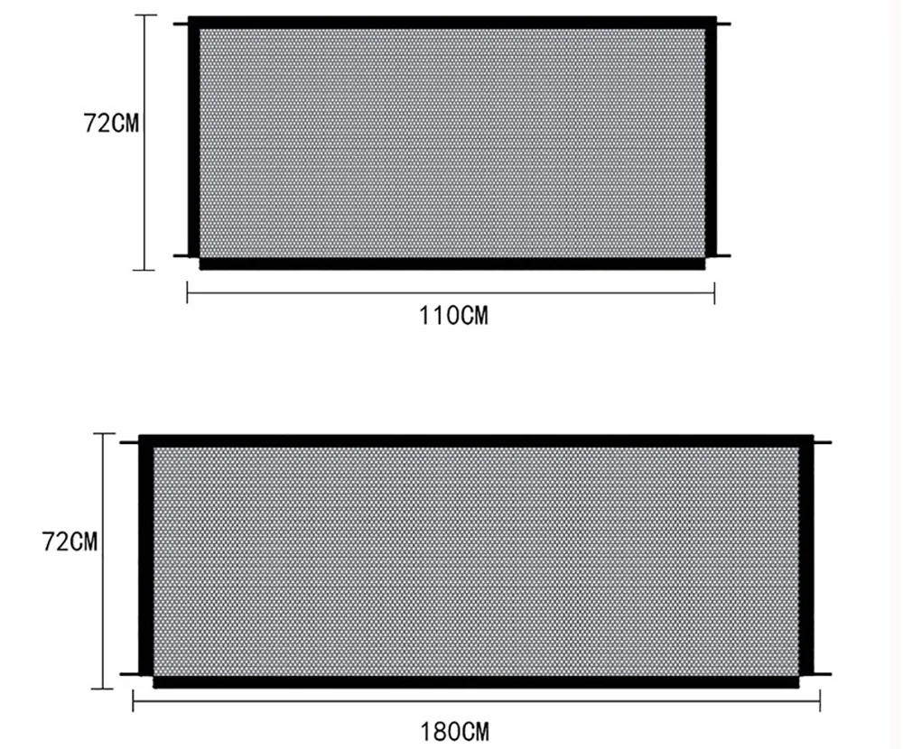 Portable Folding Magic Pet Gate Breathable Mesh Barrier Safety Fence